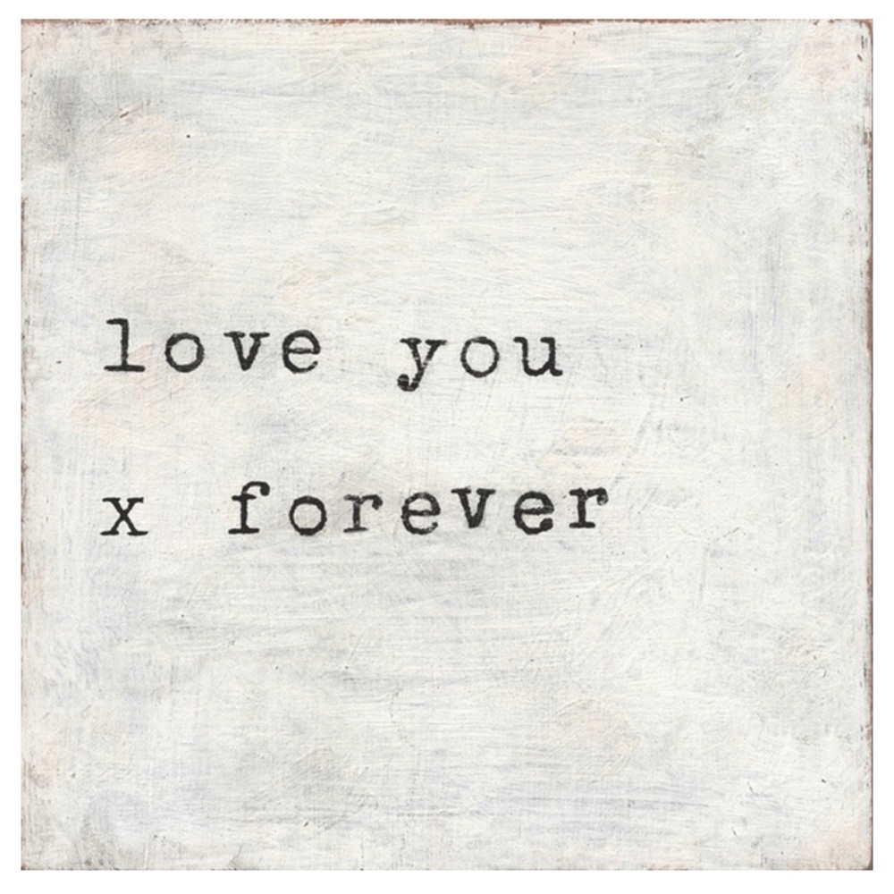 Love You X Forever Sugarboo and Co Wood Sign